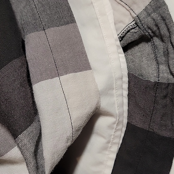 Who What Wear Mini Dress Off The Shoulder Buffalo Plaid Checkered Black White M - Picture 10 of 15